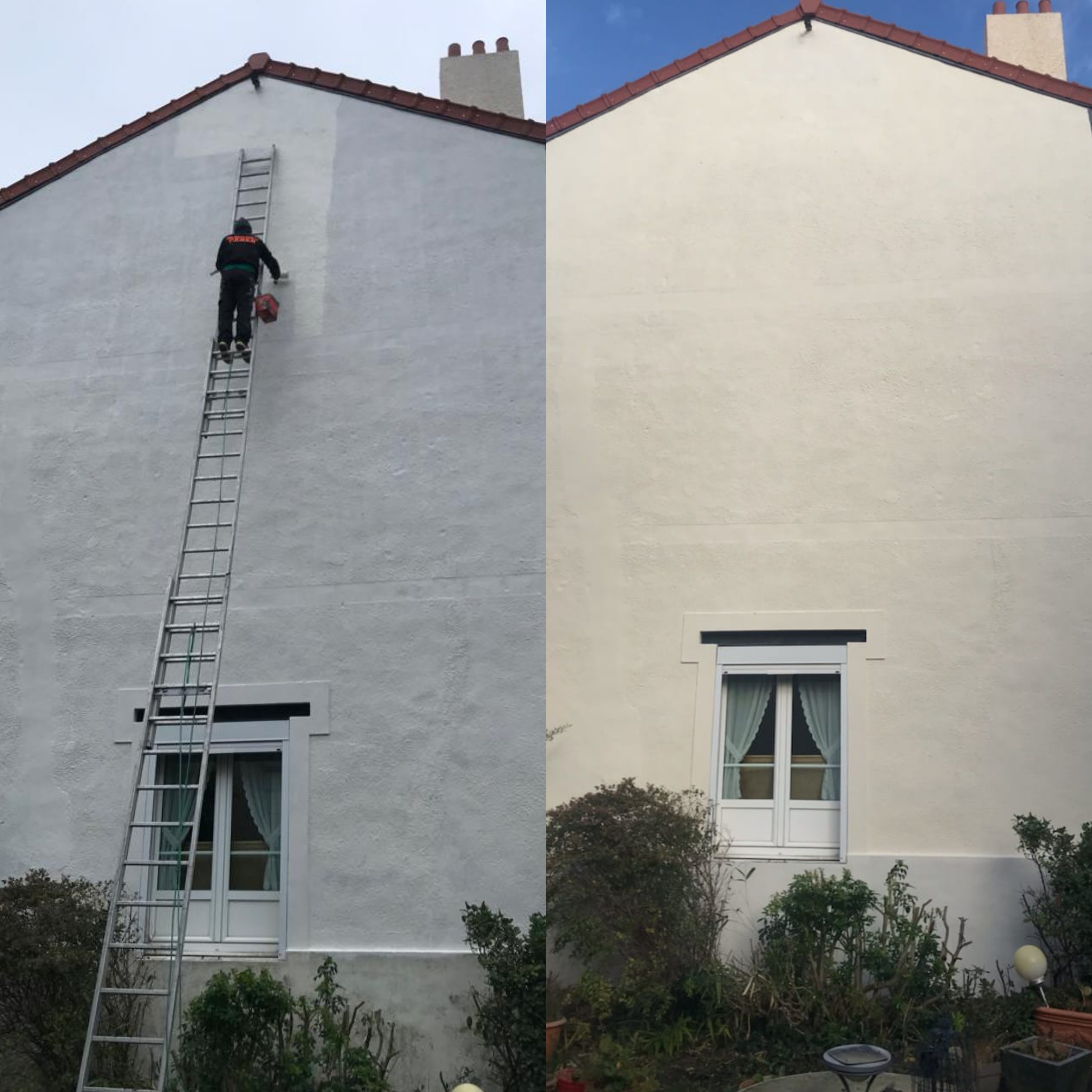 Ravalement et peinture de façade sur Evreux
